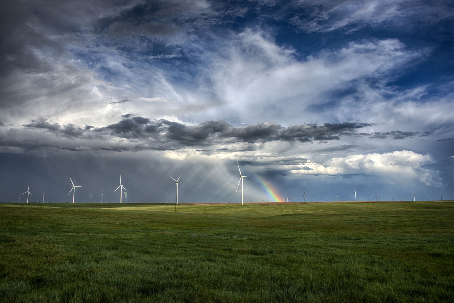 COVER STORY Wind Farm turbines colorado